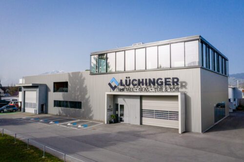 Lüchinger Schauplatz Drohnenfoto