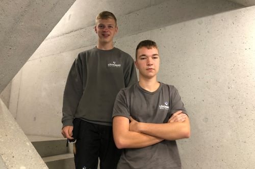 Danjo Räss & Marco Lüchinger, neuen Lernenden Metallbauer EFZ